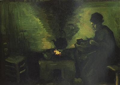 Vincent Van Gogh Peasant Woman by the Fireplace (nn04) Sweden oil painting art